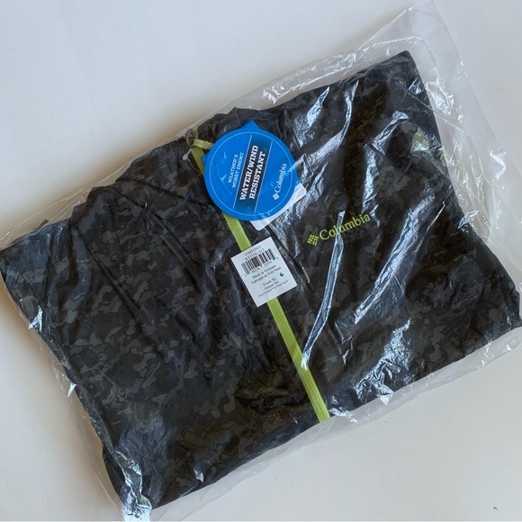 NWT COLUMBIA Youth Pixel Wind Grabber II Black Camo Size XL - Picture 2 of 6